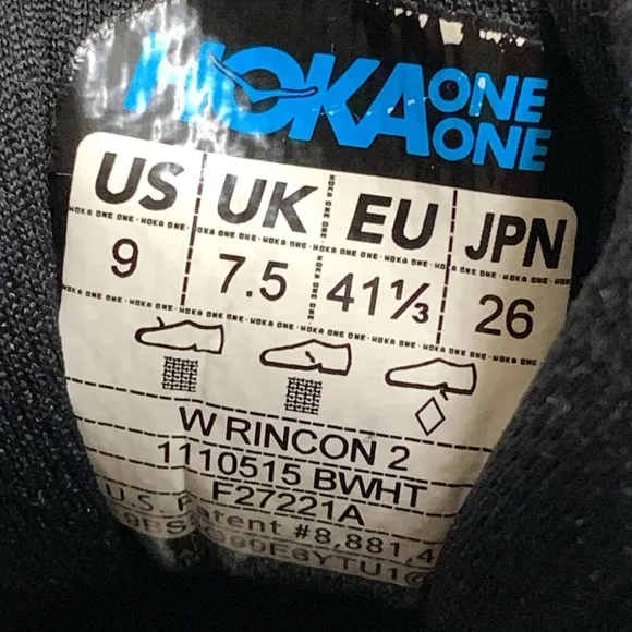 Hoka One One Rincon 3‎ Walking Running Lace Up Work Comfy Sneakers Shoes