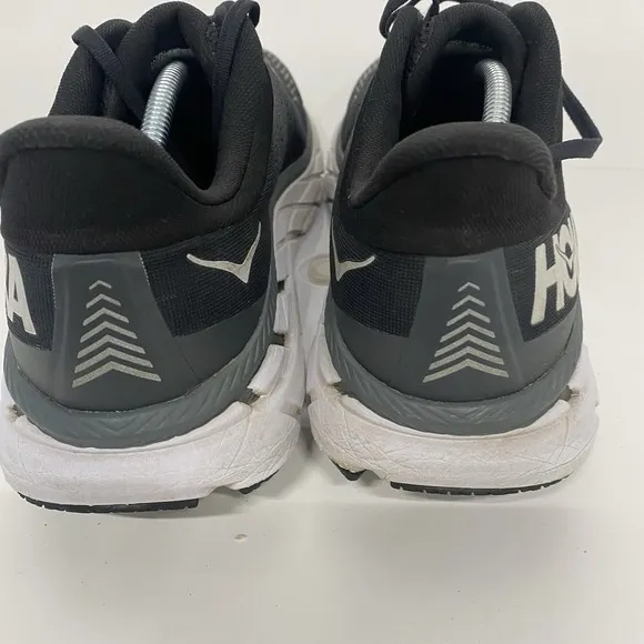 Hoka Shoes Men Size 12.5 Clifton 7 Running Black Sneakers Comfort Road  3888