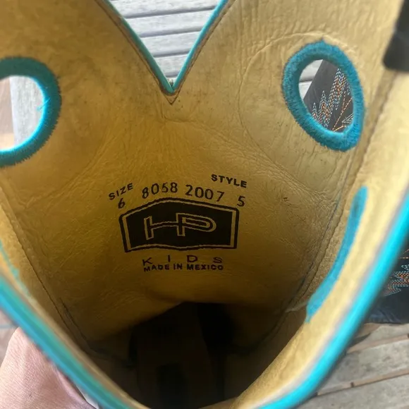 Horse Power Kids cowboy boots - Sawdust roughout