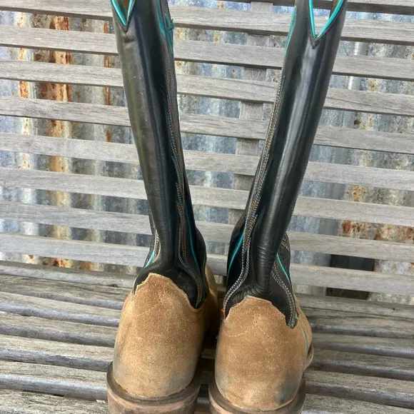 Horse Power Kids cowboy boots - Sawdust roughout