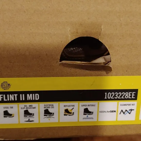 HOST PICK NIB Keen Flint II Mid Steel Toe Boots WIDE