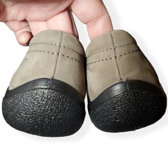 Hotter Solace Suede Leather Flat Shoes w/ Elastic