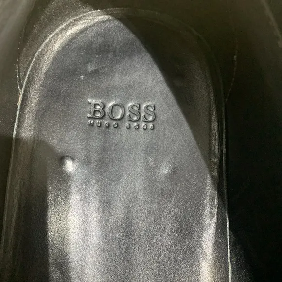 Hugo Boss Gumlite Men's Size 11 Horsebit Loafers Black Leather Dress Shoes.