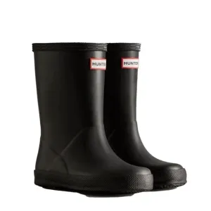 Hunter Kids Black Waterproof Rain Boots Boys Size 5/Girls Size 6