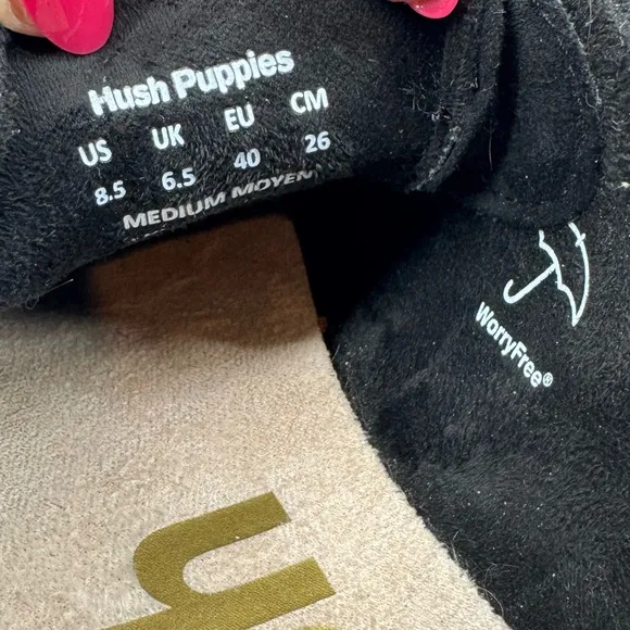 Hush Puppies Bridget Bold Black Suede Platform Sneakers 8.5