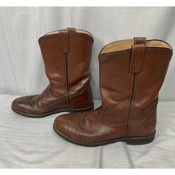 Hypalon Oil Resistant Western Cowboy Boots Brown Men’s 7 D,‎ P0416490