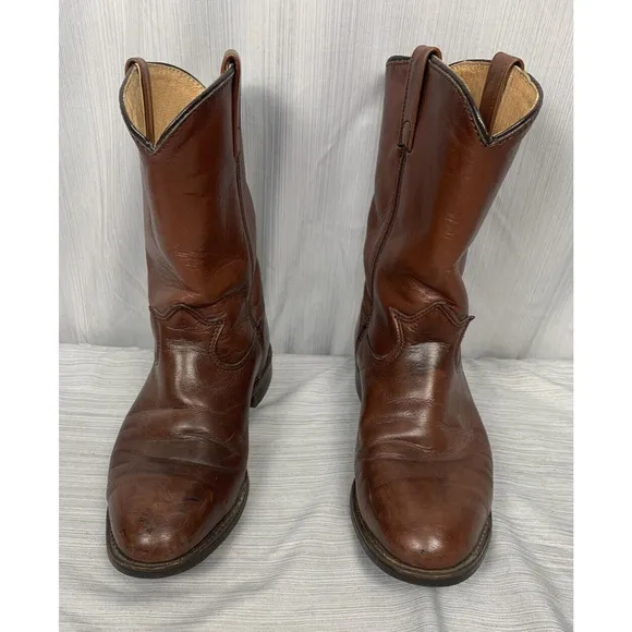 Hypalon Oil Resistant Western Cowboy Boots Brown Men’s 7 D,‎ P0416490