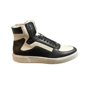 INC International Concepts Men High Top Sneakers Keanu Black/White Sz 8.5M‎