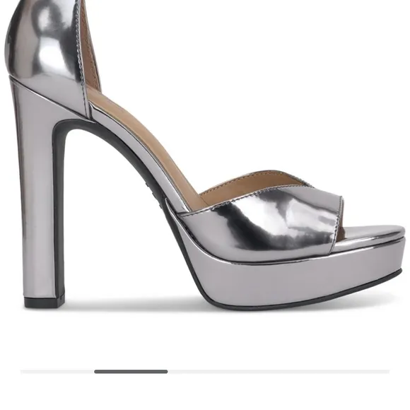 INC International Concepts Women's Silver Platform Heels