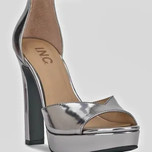 INC International Concepts Women's Silver Platform Heels