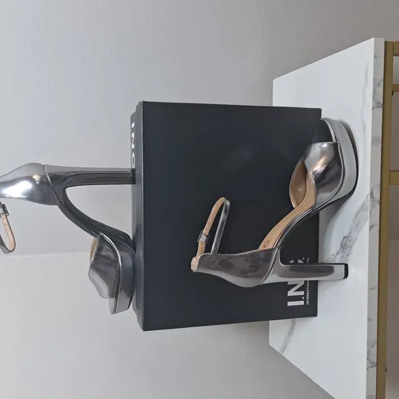 INC International Concepts Women's Silver Platform Heels