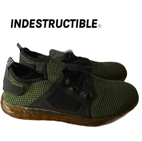 Indestructible Men's Ryder Green Steel Toe Work Shoes 48 13