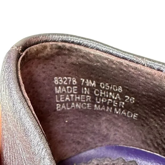 INDIGO by Clarks Leather Women's Hypnotic Dark Purple Kitten Heels Size 7.5