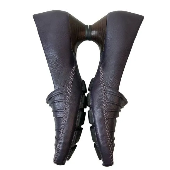 INDIGO by Clarks Leather Women's Hypnotic Dark Purple Kitten Heels Size 7.5