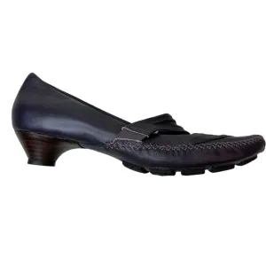 INDIGO by Clarks Leather Women's Hypnotic Dark Purple Kitten Heels Size 7.5