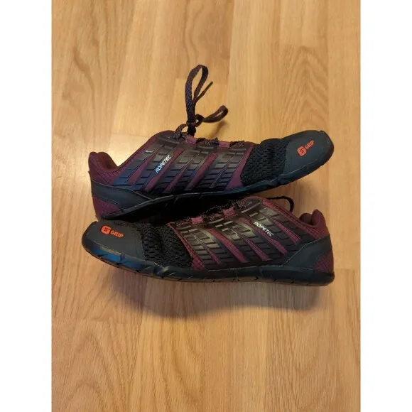 INOV-8 BARE-XF 210 V2 Womens 7 Sneakers Shoes Black Purple Running Barefoot