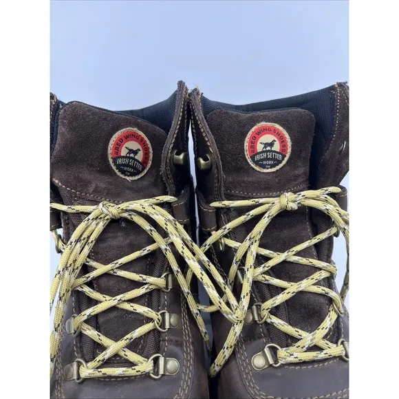 Irish Setter By Red Wing Leather Work Boots Steel Toe Mens 12 EE Oil Resistant