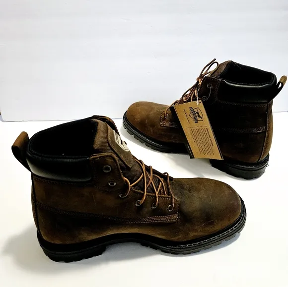 IRISH SETTER Hopkins Mens Sz 10.5 E2 Brown Safety Toe EH Work Boots MSRP 83672