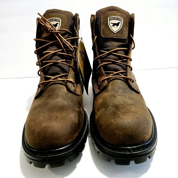 IRISH SETTER Hopkins Mens Sz 10.5 E2 Brown Safety Toe EH Work Boots MSRP 83672