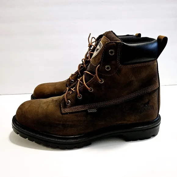 IRISH SETTER Hopkins Mens Sz 10.5 E2 Brown Safety Toe EH Work Boots MSRP 83672