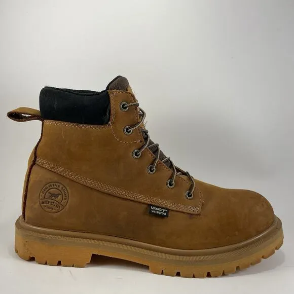 Irish Setter Hopkins Waterproof Safety Toe Work Boots Nubuck Mens Size 11 D