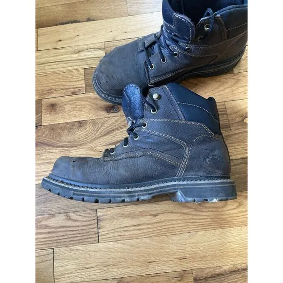 IRISH SETTER KITTSON Men's 9.5 D Medium Width Steel Tip Toe Work Boots Lace Up