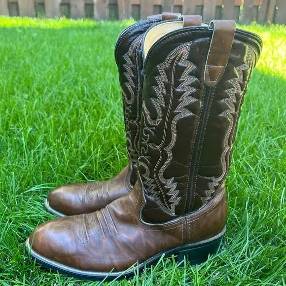 Iron Age Men's Size 10 Steel Toe Western Work Boots