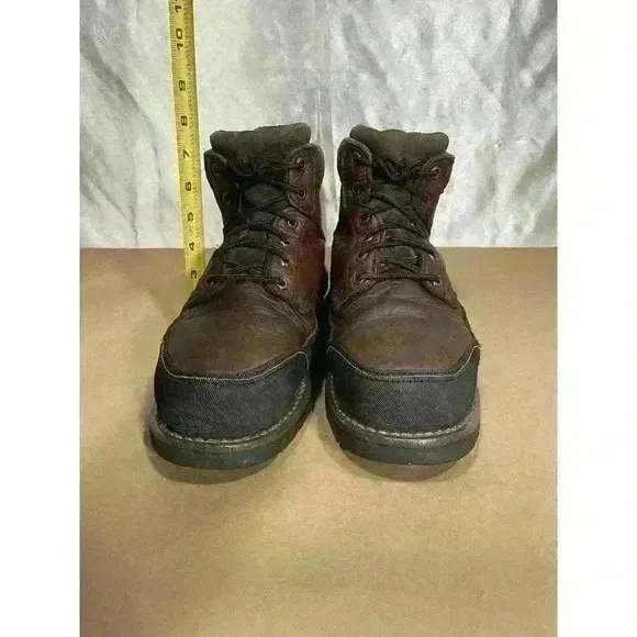 Iron Age Work Boots IA0163 Dozer 6&quot; Internal Met Guard  Brown Steel Toe Leather