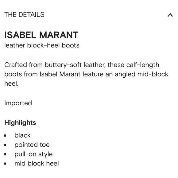 ISABEL MARANTleather block-heel boots