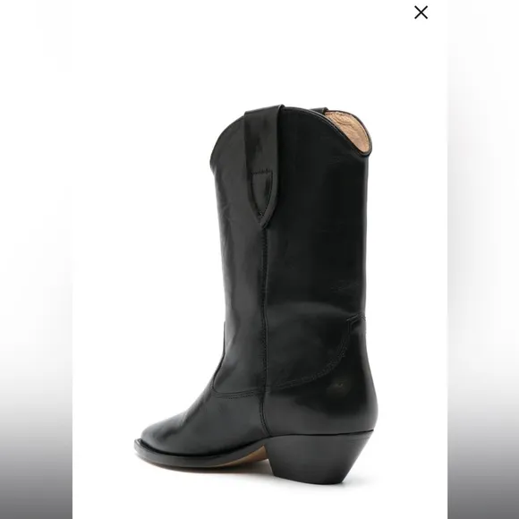 ISABEL MARANTleather block-heel boots