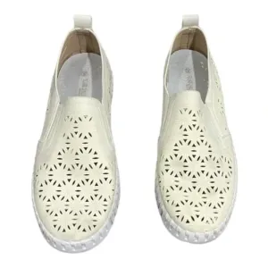 Isla Jacobsen Denmark Milk‎ Crème Tulip Laser Shoes 39