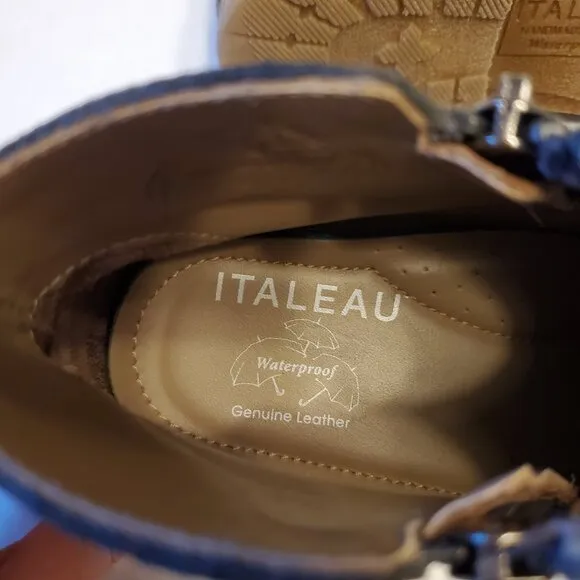 Italeau Waterproof Foliana Suede Booties