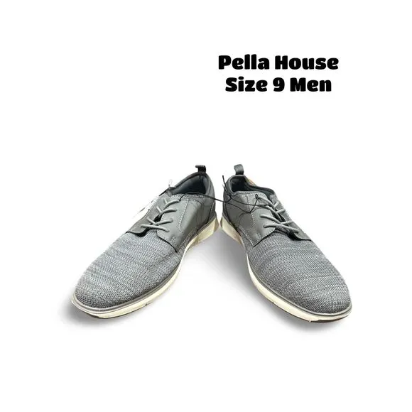 Izod Drift Men Size 9 Lace-up Casual Breathable Fashion Shoes Grey NEW Auth