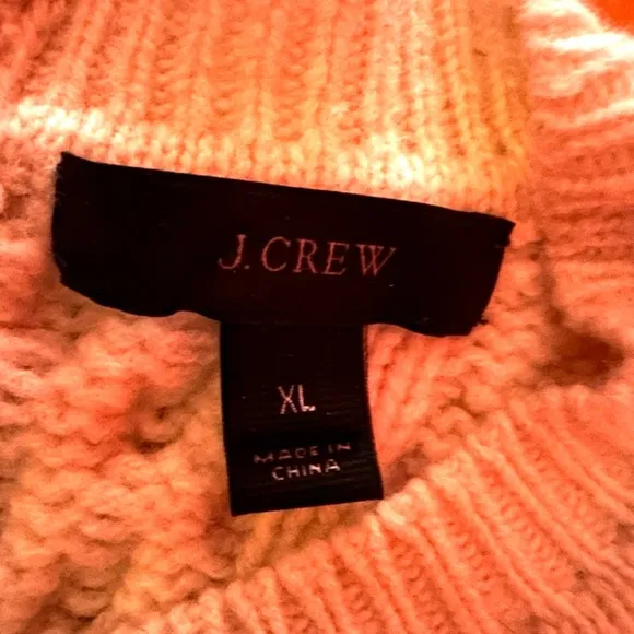 🐑J. Crew 100% wool fisherman’s knit sweater, size XL