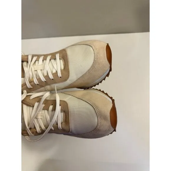 J. Crew Women’s trainers in Colorblock Clay Ivory Sneakers Size 9.0