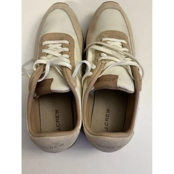J. Crew Women’s trainers in Colorblock Clay Ivory Sneakers Size 9.0