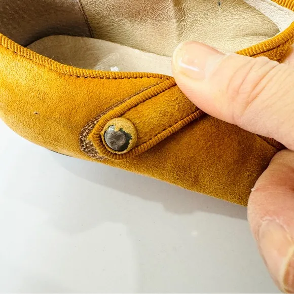Jacadi Paris little girls Mary Jane’s in mustard