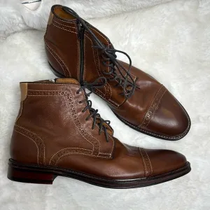 J&amp;M Men's Boots Warner Cap Toe Zip Boot size 9.5