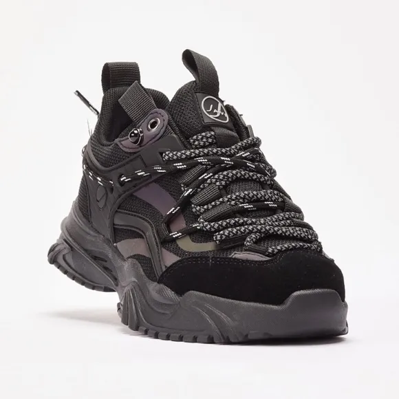 Javi Boys Dominance Preschool Black Sneakers Size 2Y or Boys 6