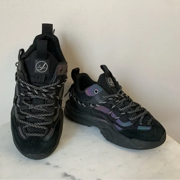 Javi Boys Dominance Preschool Black Sneakers Size 2Y or Boys 6