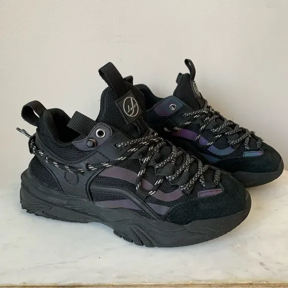Javi Boys Dominance Preschool Black Sneakers Size 2Y or Boys 6