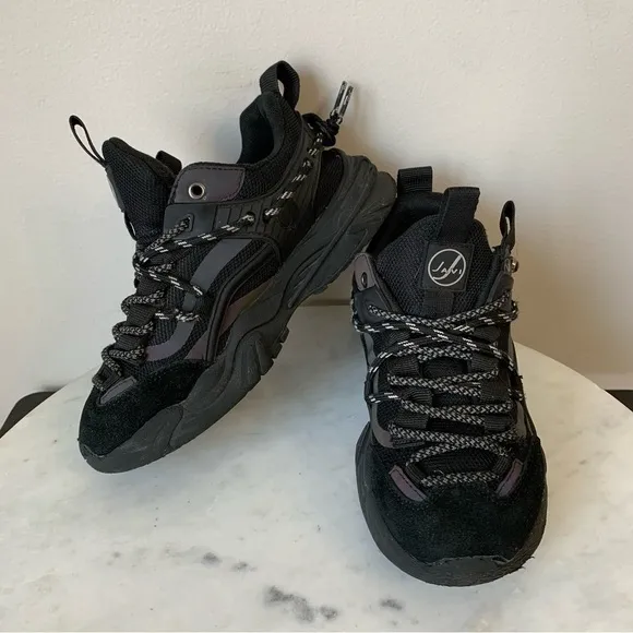 Javi Boys Dominance Preschool Black Sneakers Size 2Y or Boys 6