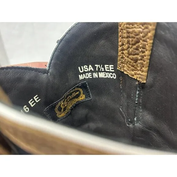 JB Dillon Reserve American Flag Men’s Boots 7.5 EE Extra Wide Square Toe NEW