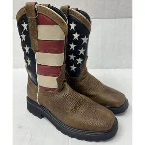 JB Dillon Reserve American Flag Men’s Boots 7.5 EE Extra Wide Square Toe NEW