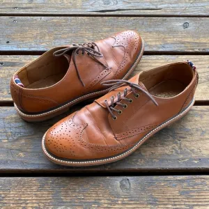 Jcrew wingtip derby Oxford Italian leather shoes