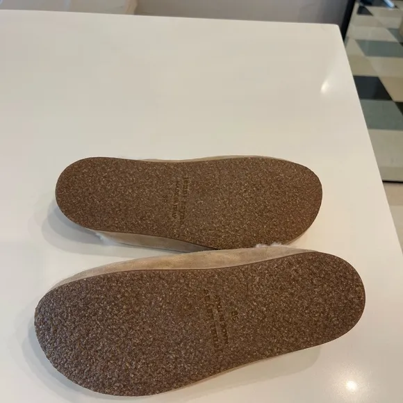 Jenni Kayne Moc Clog Suede Shearling lined shoes size 39