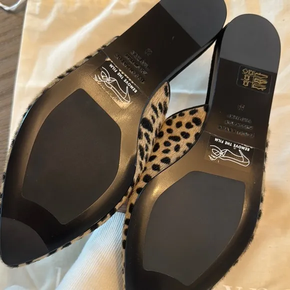 Jenni Kayne NEW Pony Hair Cheetah Mules 39 / US 8 or 8.5