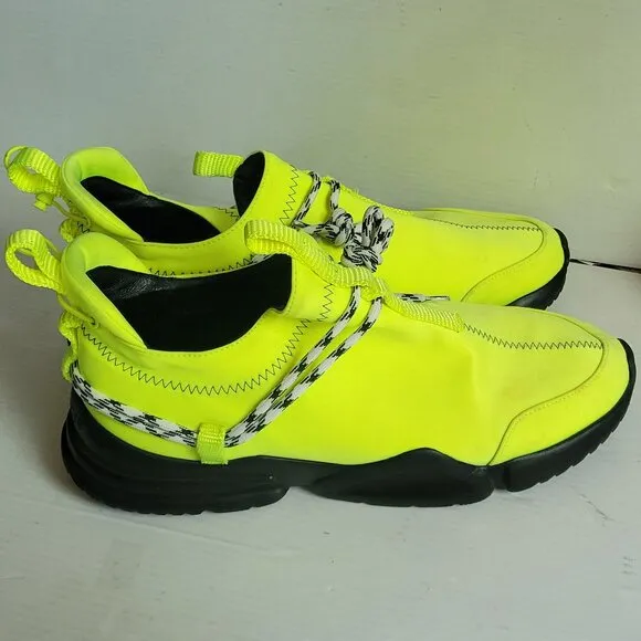 John Geiger Men's 002 US12 Patron Of The New Volt Green Low Top Sneakers Shoes