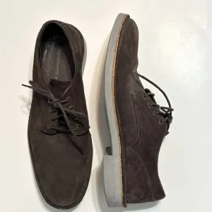 John Varvatos Shoes Mens Size 8 M Sid Eva Brown Suede Derby Comfort Commuter