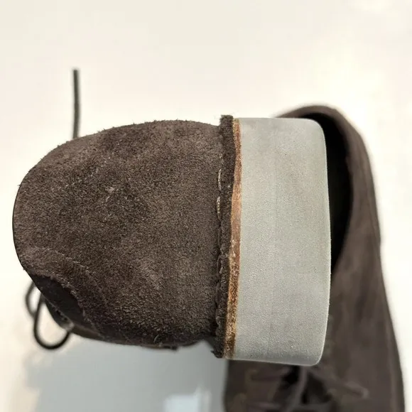 John Varvatos Shoes Mens Size 8 M Sid Eva Brown Suede Derby Comfort Commuter